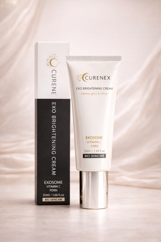 Curenex Exo Brightening Cream - Crème Éclat Coréenne à la Vitamine C & Exosomes | Anti-Taches & Glow Intense